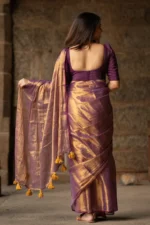 Tissue Cotton Saree - Image 3
